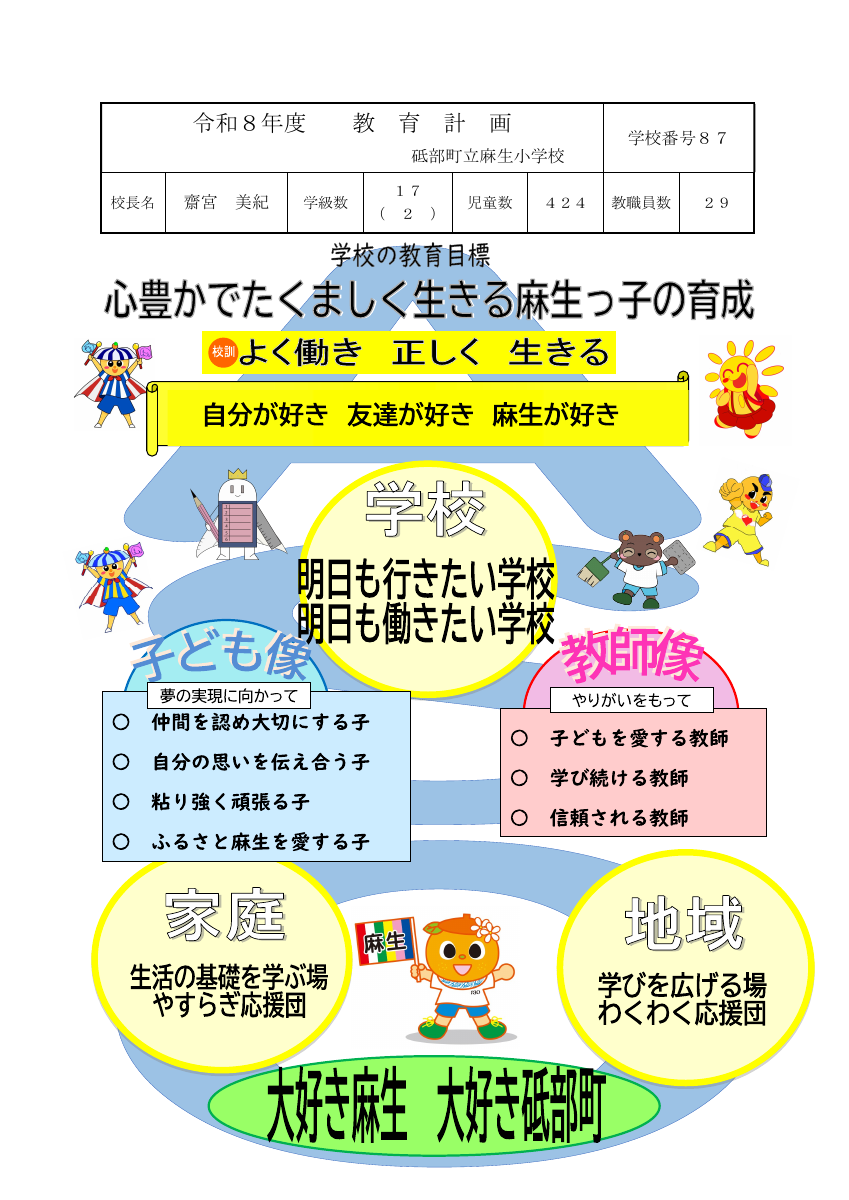 令和８年度麻生小教育計画.pdfの1ページ目のサムネイル